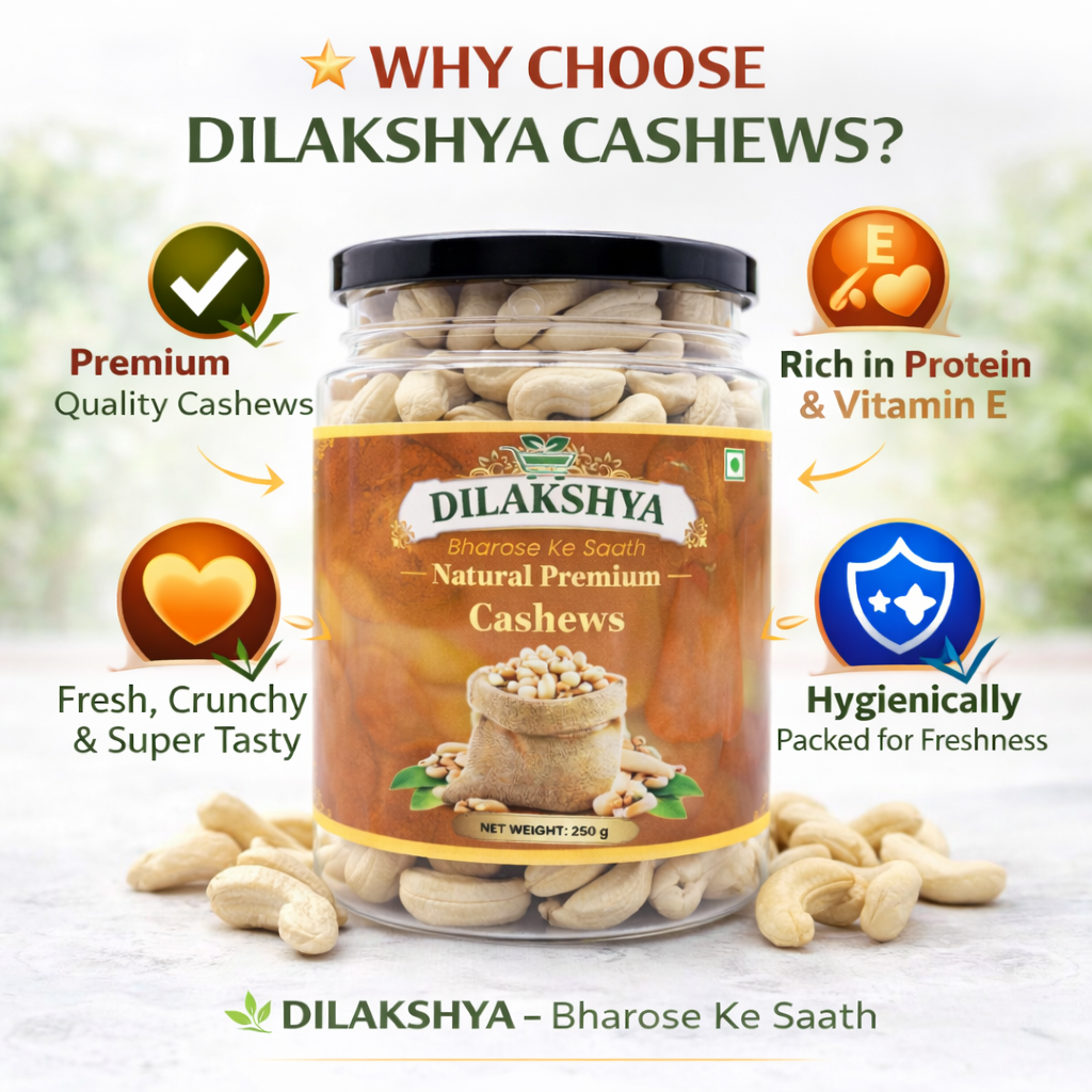 DILAKSHYA W320 Kernels Cashews.